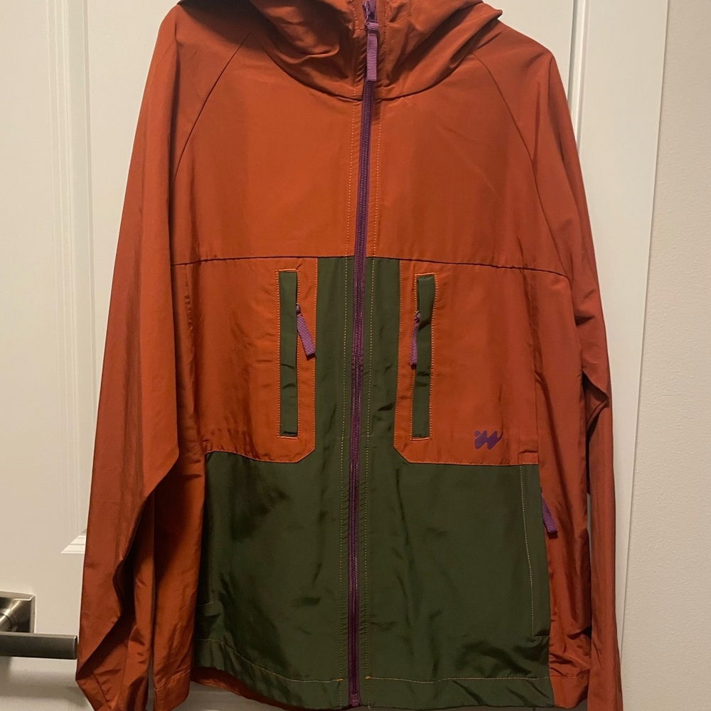 Without Walls Vibrant Orange and Green Jacket